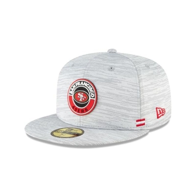 San Francisco 49ers Gorra | New Era Official NFL Fall Sideline 59fifty Fitted Cap Mexico - Grises